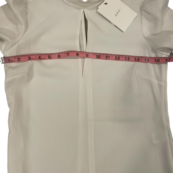 NWT A.L.C. Marina Keyhole Crepe Blouse - Picture 11 of 11